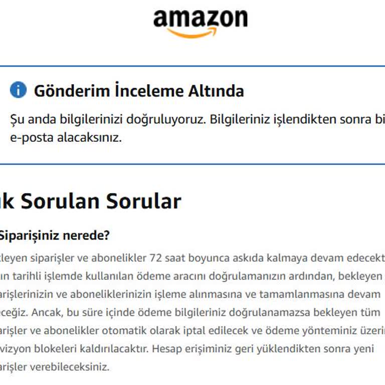 Amazon Türkiye Hesabım İkinci Kez Haksız Olarak Askıya Alındı