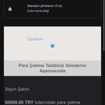 Casibom’da 60.000 TL Çekim Talebim 2 İş Günü Sonra Hesaba Yansımadı