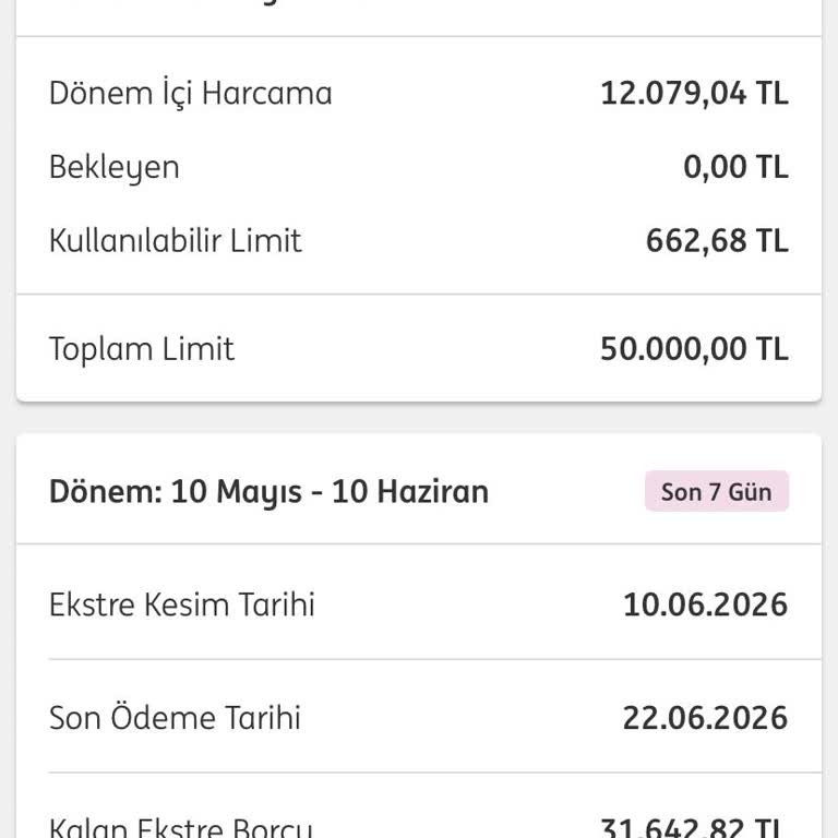 Ekstremdeki 12.000 TL Harcama 31.000 TL Borca Nasıl Çıktı? İnsan Temsilcisine Ulaşılamıyor