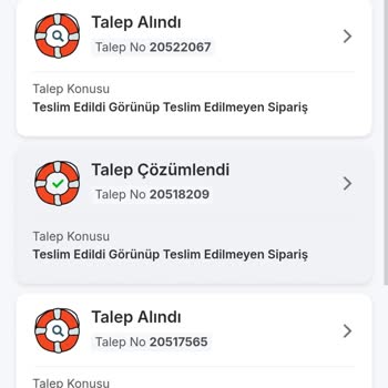 Migros Yemek Teslim Edilmediği Bildirilen Siparişin İadesi Talebi