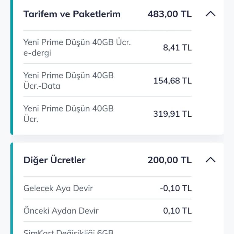 Türk Telekom Sim Kart Değişikliği Sonrası Yetkisiz 200 TL ve 6 GB Paket Ücreti