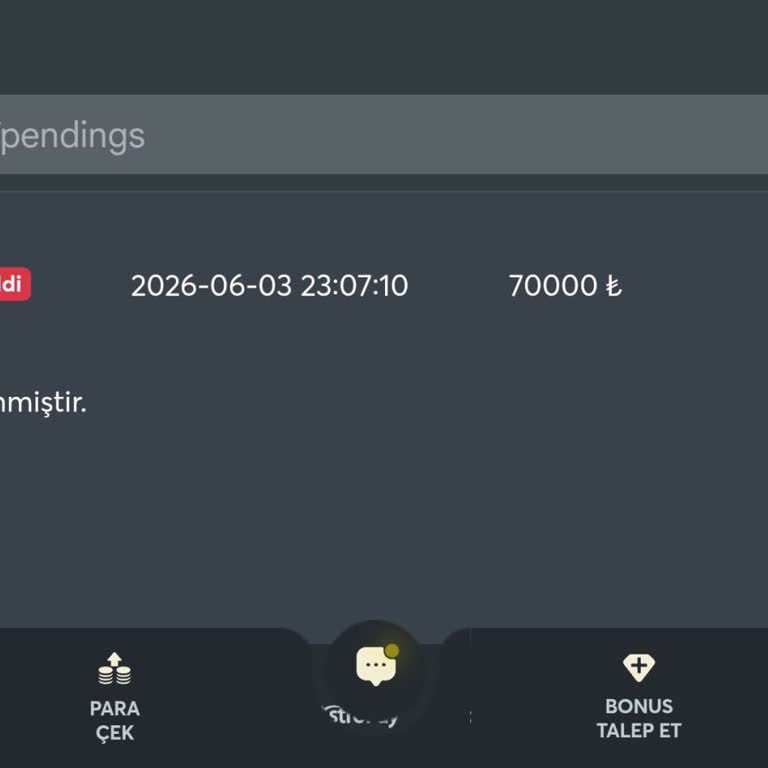 70.000 TL Çekim Talebim Reddedildi, Fonlarım Hesapta Yok