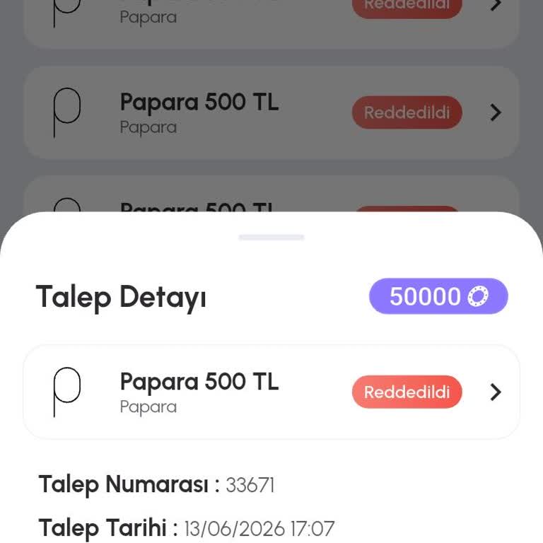 Gigcep Ödeme Talebim Papara'ya Transfer Edilmiyor Ve Açıklama Yok