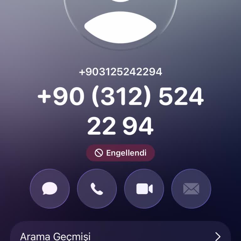 Şüpheli Kısa Süreli Arama Ve Numara Engelleme Talebi