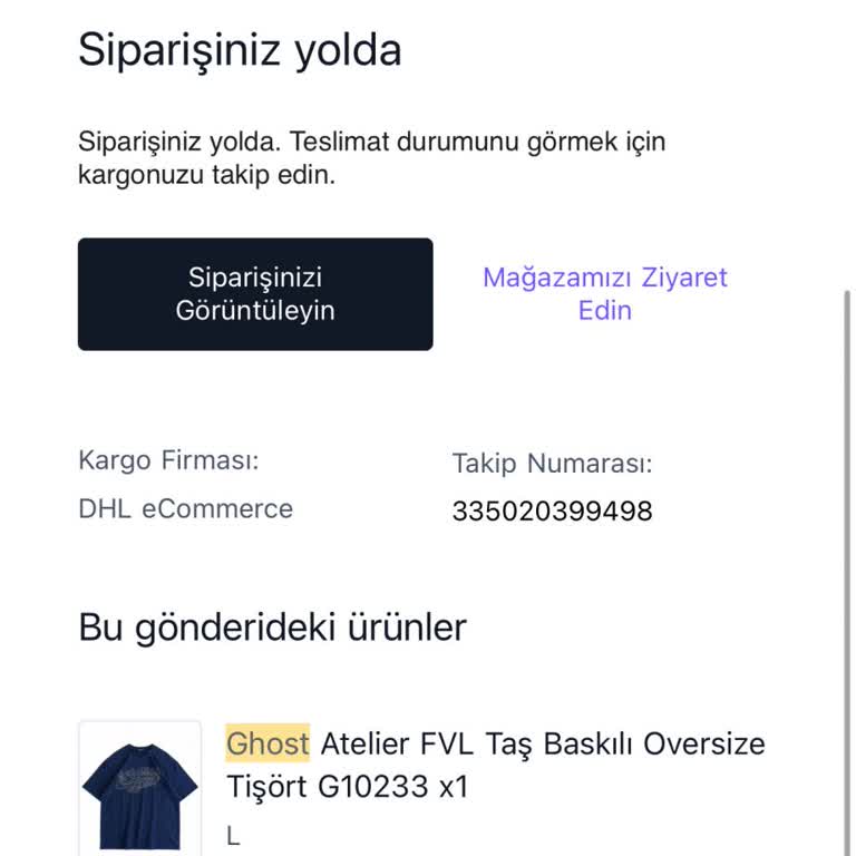 Ghost Wear İade Talebime 8 Gün Boyunca Cevap Vermedi