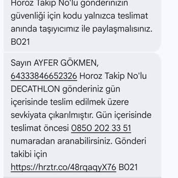 Decathlon’da Teslim Edilmeyen Sipariş Ve İade Talebi