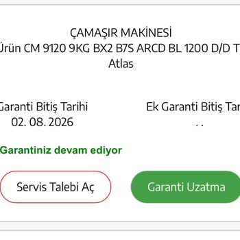 Beko CM 9120 Çamaşır Makinesinde Siyah Kalıntı Sorunu Ve Garantili Değişim Talebi