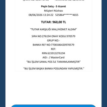 Arçelik Su Arıtma Cihazı İçin Üç Kez Yanlış Ödeme Ve İade Talebi