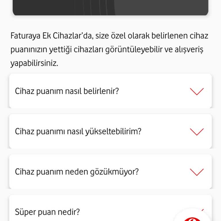 Vodafone Cihaz Puanlarım Açıklamasız Sıfırlandı, Geri Yüklenmesini Talep Ediyorum