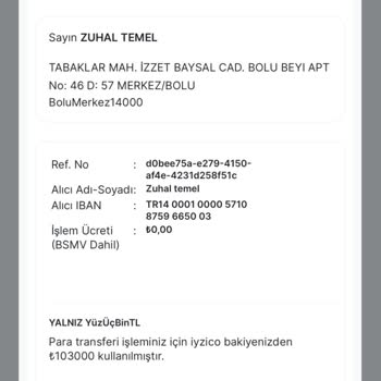 Iyzico Sanal Pos 103.000 TL Ödeme İşlemi Uzun Süre Beklemede Ve İade Edilmiyor