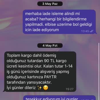 3599 TL İade Edilmedi Ve Yanıt Alınamıyor