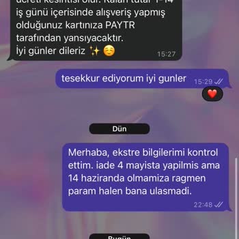 3599 TL İade Edilmedi Ve Yanıt Alınamıyor