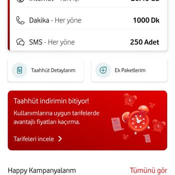 Vodafone Kırmızı Fırsat 20 GB Tarifesinde Aşırı Fiyat Artışı