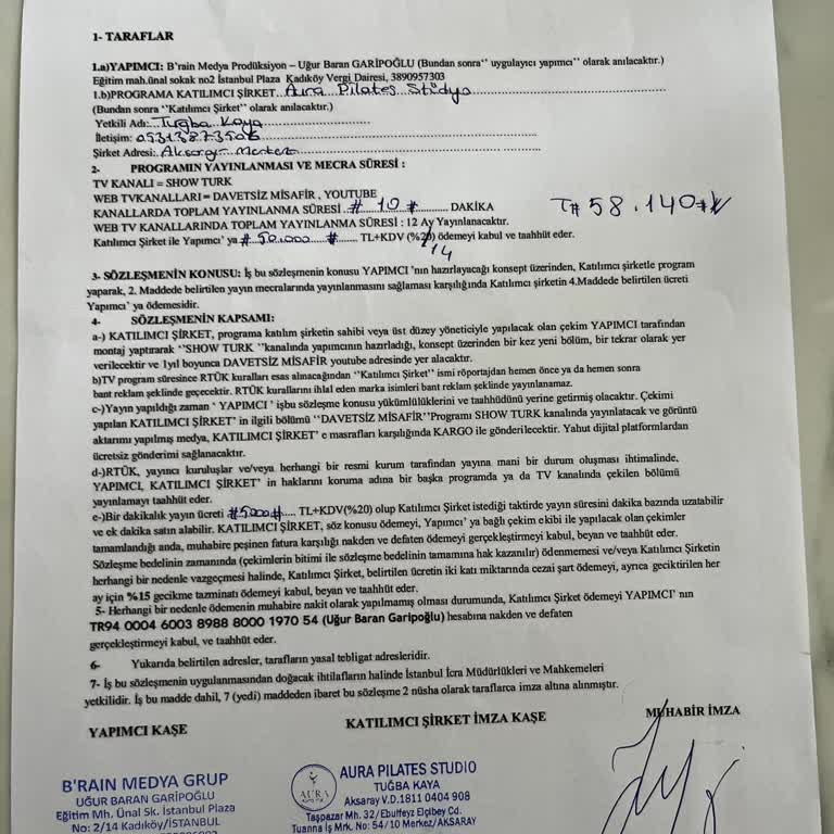 B’rain Medya Grup Yayın Taahhütlerini Yerine Getirmedi, 58.140 TL İadesi İstiyor