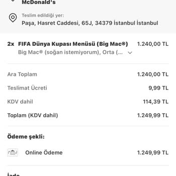 McDonald's FIFA Menüsü Kampanyasında Bardaklar Eksik Ve Ürün Soğuk