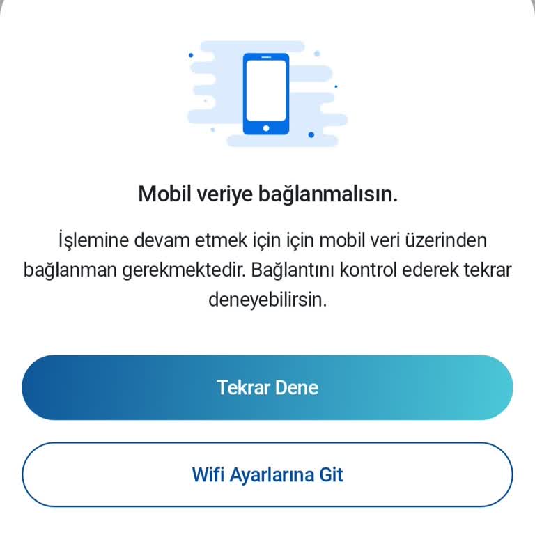 Mobil Veri Şartı Nedeniyle Wi-Fi Üzerinden Acil Para Transferi Yapamıyorum