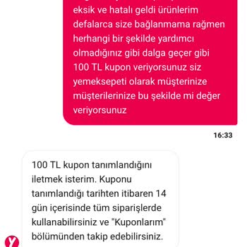 Eksik Ve Yanlış Sipariş, Yetersiz Telafi