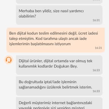 Trendyol'da Sistemsel Hata Nedeniyle Kullanılamayan App Store Kodunun İadesi