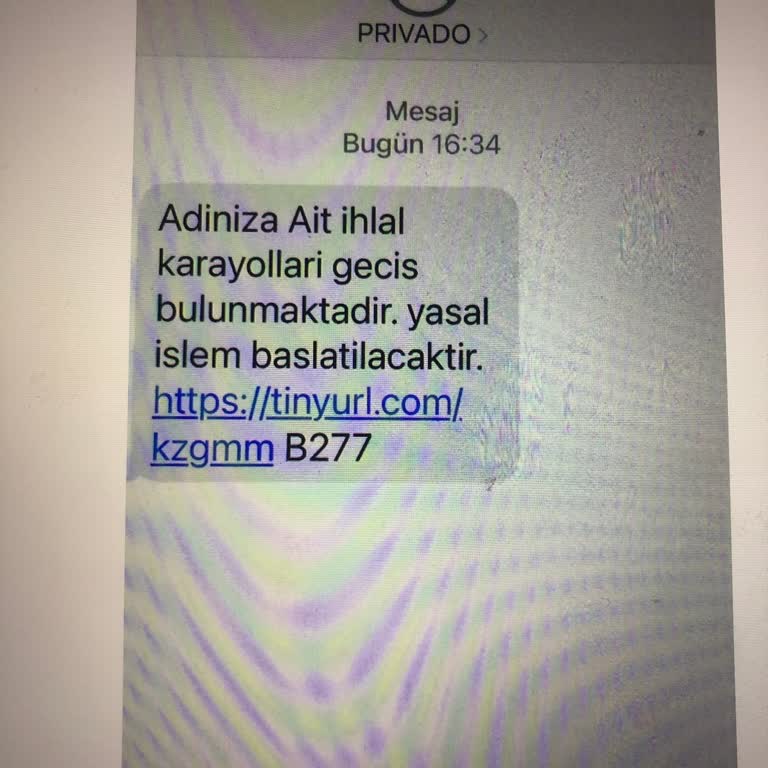 Privado Adına Sms Gelmesi