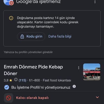 İzinsiz Sözleşme Yenileme Ücret Talebi Ve Google İşletme Profilinin Kapatılması