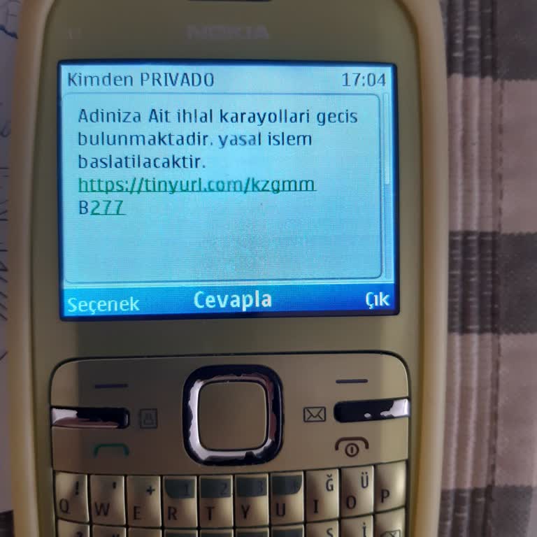 Güvensiz SMS Bildirimleri İçin Acil Uyarı Ve Engelleme Talebi