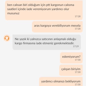 Hasarlı Ürün İadesi İçin Alternatif Kargo Teklifi Sağlanmadı