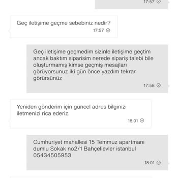 Eksik Seramik Kulp Seti Tekrar Gönderildi, Canlı Destekte Cevapsız Ve İlgisiz Tutum