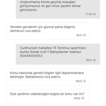 Eksik Seramik Kulp Seti Tekrar Gönderildi, Canlı Destekte Cevapsız Ve İlgisiz Tutum