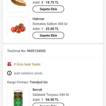 Eksik Ürün Teslimatı Ve Destek Alamama Şikayeti