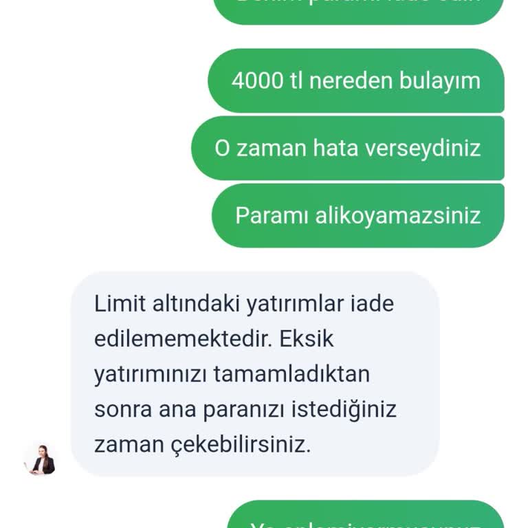 Hesaba Yatırılan 1000 TL Gecikmesi Ve 4000 TL Ek Para Talebi