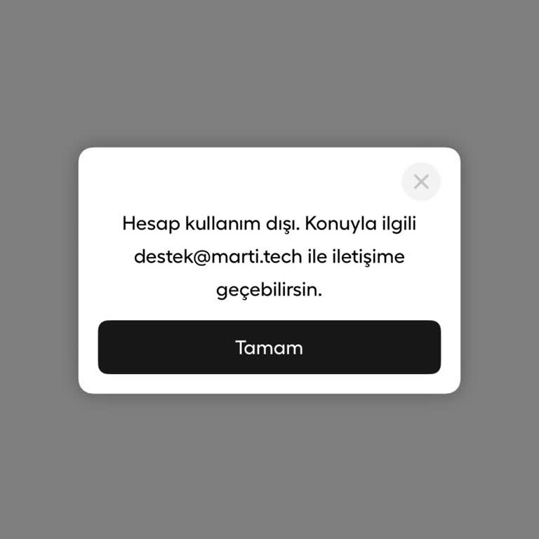 Martı Tag Hesabım Kapatıldı, 500 TL Bakiye Kullanılamıyor