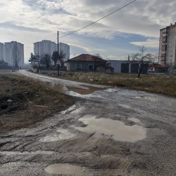 Kayseri Melikgazi Sır Sokağındaki Asfalt Bozulması Ve Sürekli Su Birikintileri İhmali