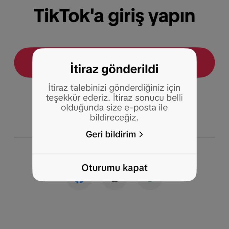 TikTok Hesabım Haksız Şekilde Askıya Alındı, Açıklama Ve Yeniden Açma Talebi