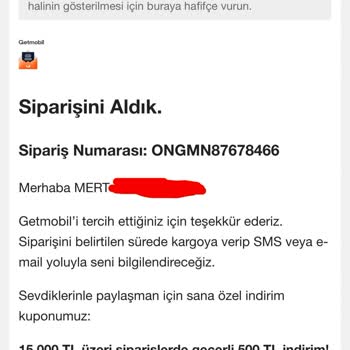 Getmobil’da Sipariş Kargoya Verilmedi Ve Renk Değişikliği Zorlandı