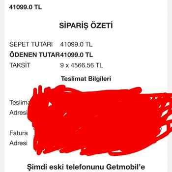 Getmobil’da Sipariş Kargoya Verilmedi Ve Renk Değişikliği Zorlandı