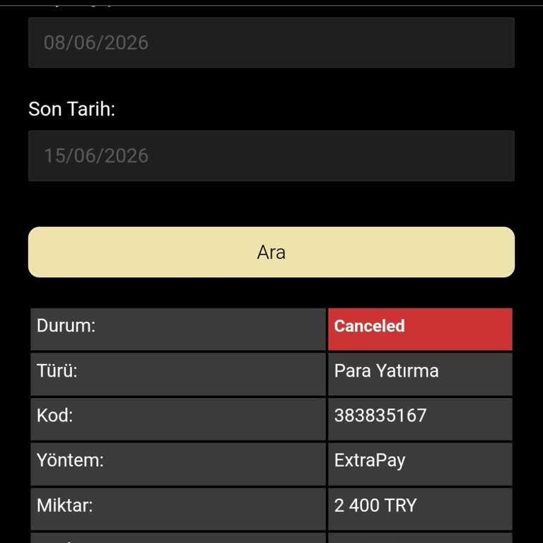 Cratos Royal Bet 2400 TL Yatırımı Hesaba Yansımadı Ve Canlı Destek Tarafından Kötü Muamele