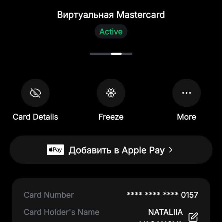 Ошибка Имени Bybit Card 0157 В Apple Wallet. Тикет #26619242