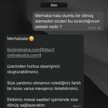 Online Lostra’da 2 Aylık Tamir Gecikmesi Ve İletişimsizlik Şikayeti