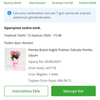 Çiçek Sepeti Siparişinde Çürük Çiçek Ve Cevapsız Müşteri Hizmeti