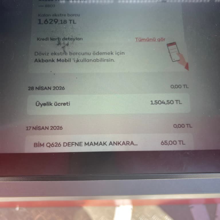 Kapalı Axess Kartından Haksız 1504 TL Aidat Kesintisi Ve İade Talebi