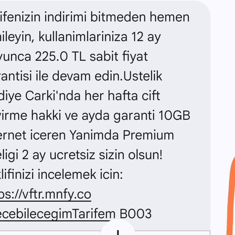 Vodafone Tarife Yenilemede Yanıltıcı Fiyat Bilgisi