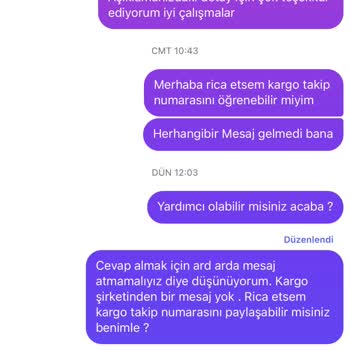 3.649 TL Ödediğim Ürün 6 Günde Gelmedi, Kargo Bilgisi Yok Ve İletişim Kurulamıyor