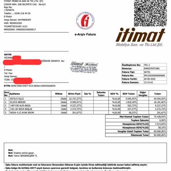 İstikbal Ürünlerinde Üretim Hatası Nedeniyle Tam İade İsteği