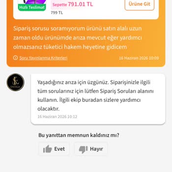 Satın Alınan Tripod Hızlı Bozuldu, Satıcı İlgilenmedi