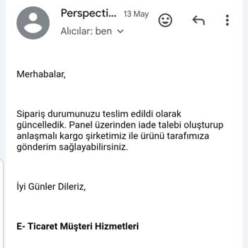 İade Alındı, Ücret Geri Ödenmedi Ve Müşteri Hizmetlerinden Yanıt Gelmedi