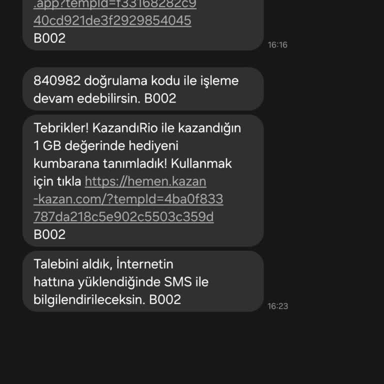 Kazandırio'nun Söz Verdiği 5 GB İnternet Hattıma Tanımlanmadı