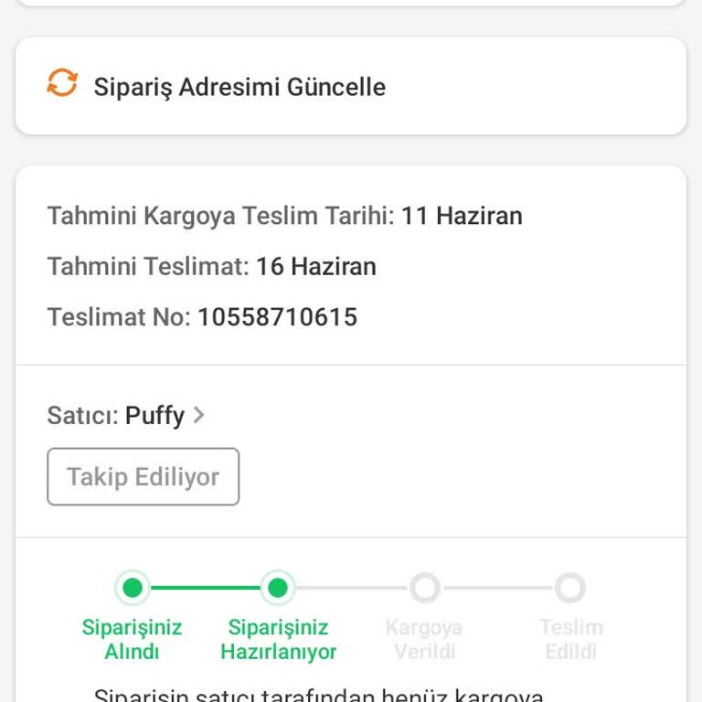 Trendyol'da Puffy Yatak Kargo Gecikmesi Ve İlgisiz Müşteri Hizmetleri