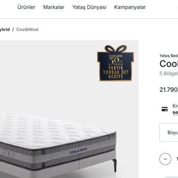 Yataş Bedding’in Web Sitesindeki Yanıltıcı Hediye Kampanyası Ve Gönderilmeyen Yastık Yorgan Seti