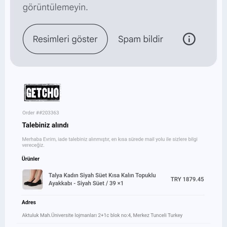 İade Kodu Gönderilmedi, Müşteri Hizmetleri İletişimsiz