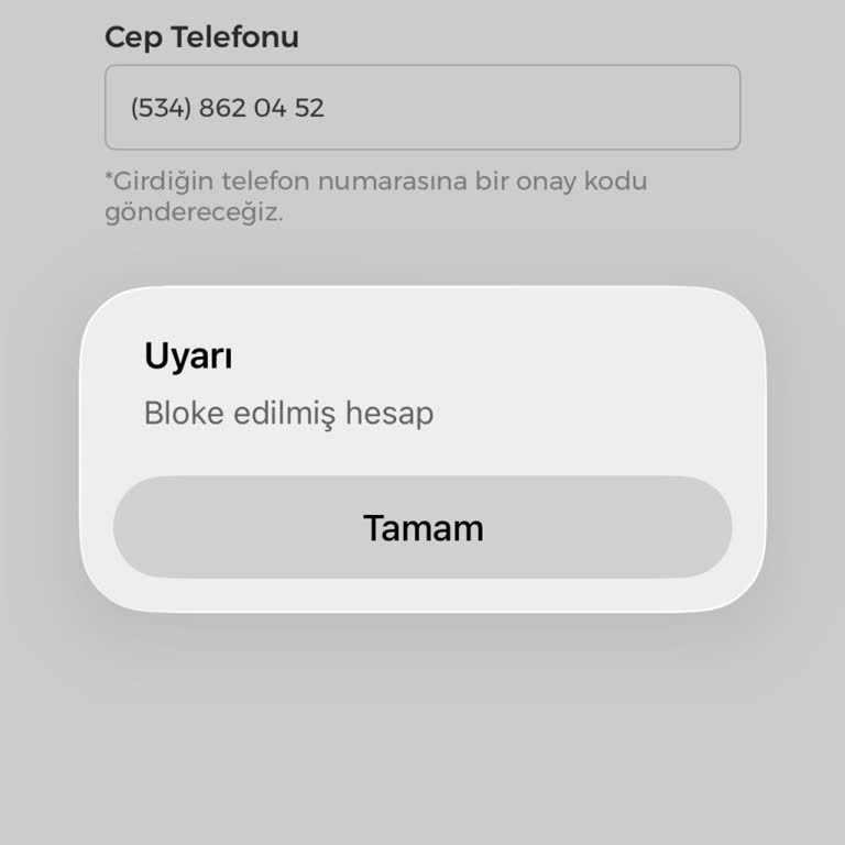 Bloke Edilen Hesap İçin Acil Açılma Talebi
